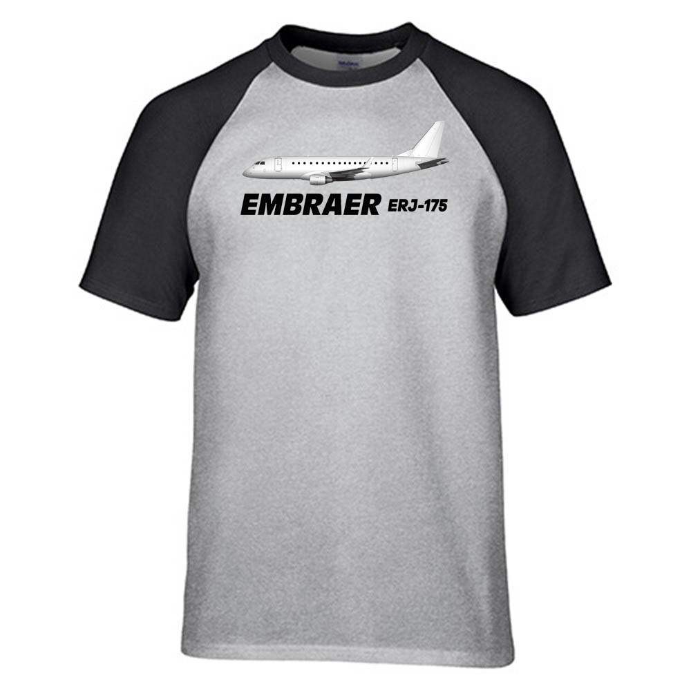 The Embraer ERJ-175 Designed Raglan T-Shirts