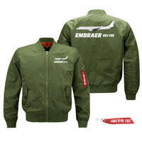 Thumbnail for The Embraer ERJ-190 Designed Pilot Jackets (Customizable)