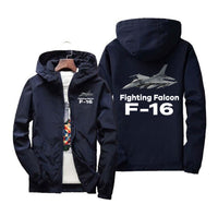 Thumbnail for The Fighting Falcon F16 Designed Windbreaker Jackets