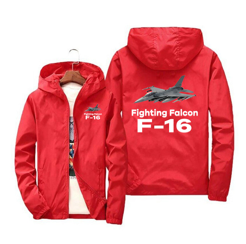 The Fighting Falcon F16 Designed Windbreaker Jackets