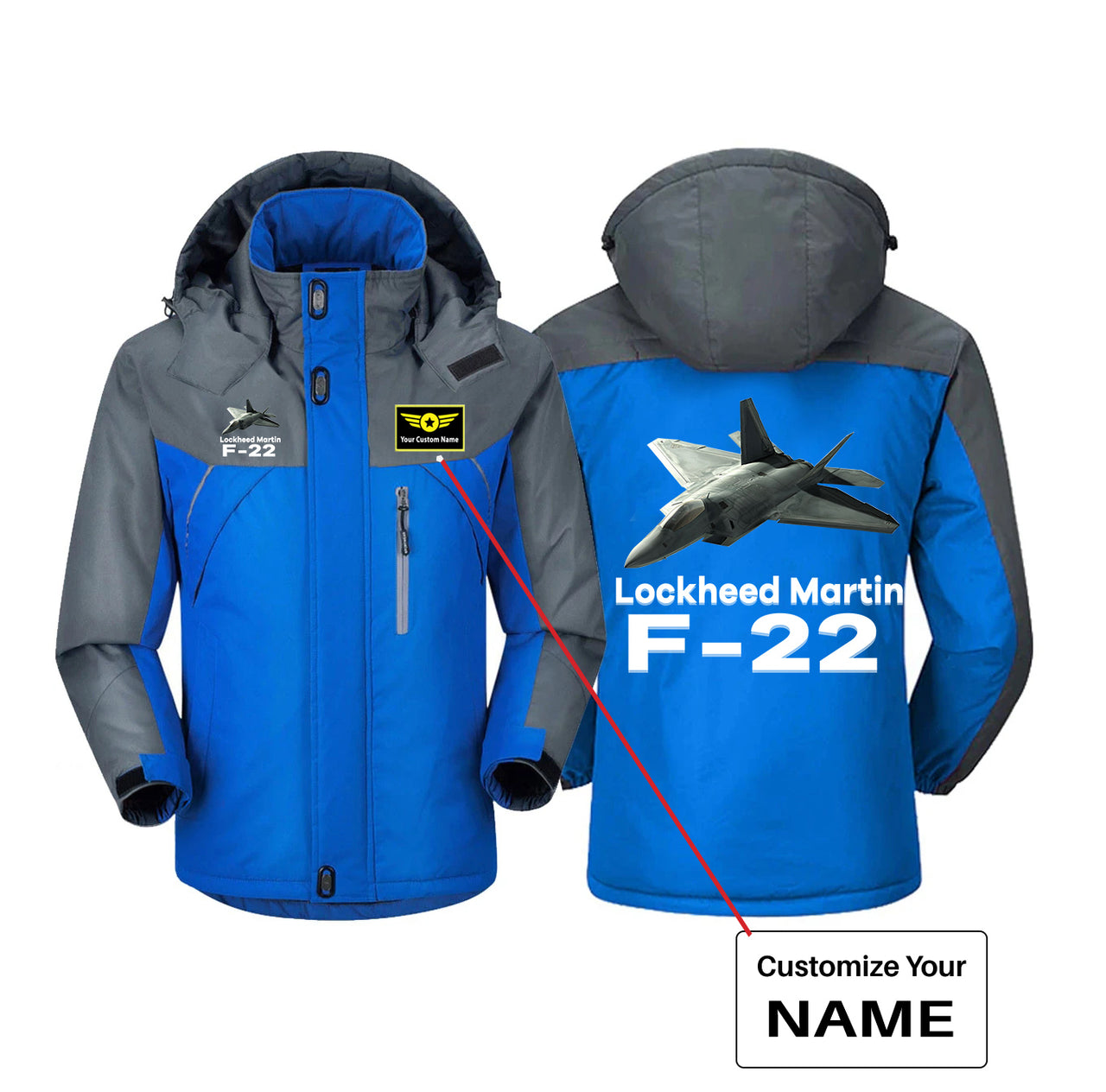 The Lockheed Martin F22 Designed Thick Winter Jackets