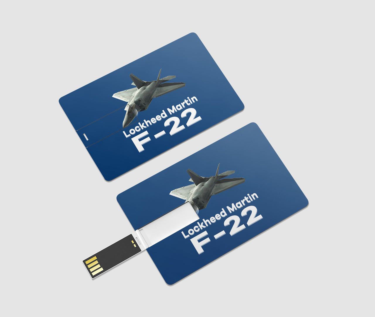 The Lockheed Martin F22 Designed USB Cards