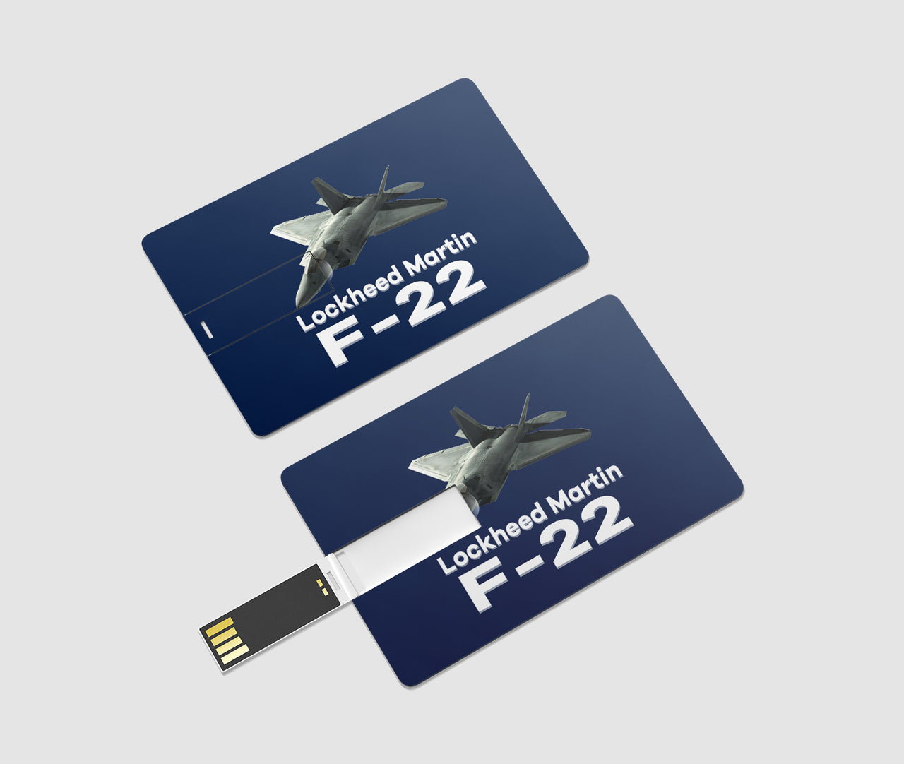 The Lockheed Martin F22 Designed USB Cards