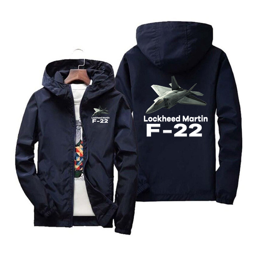 The Lockheed Martin F22 Designed Windbreaker Jackets