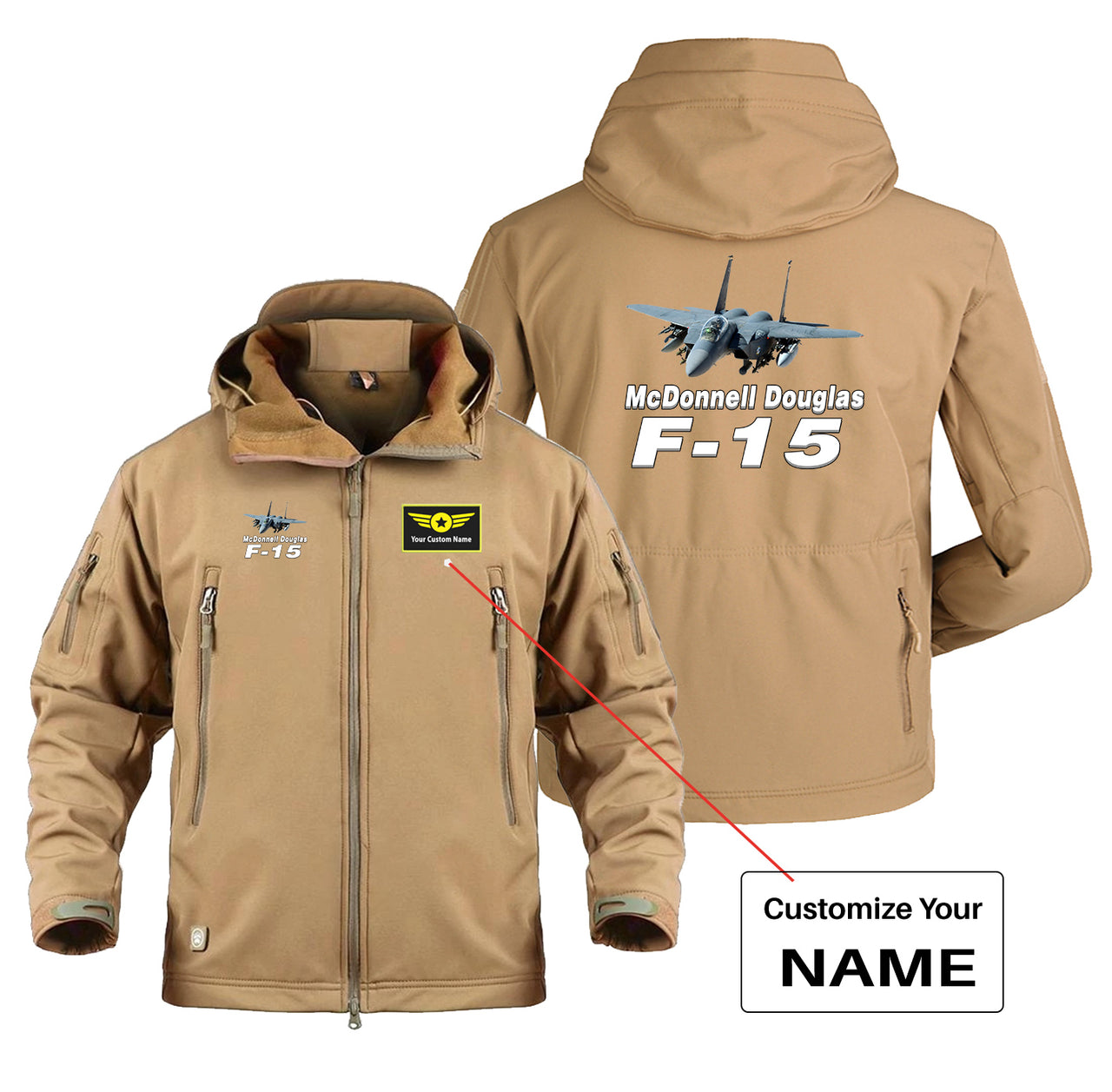 The McDonnell Douglas F15 Designed Military Jackets (Customizable)