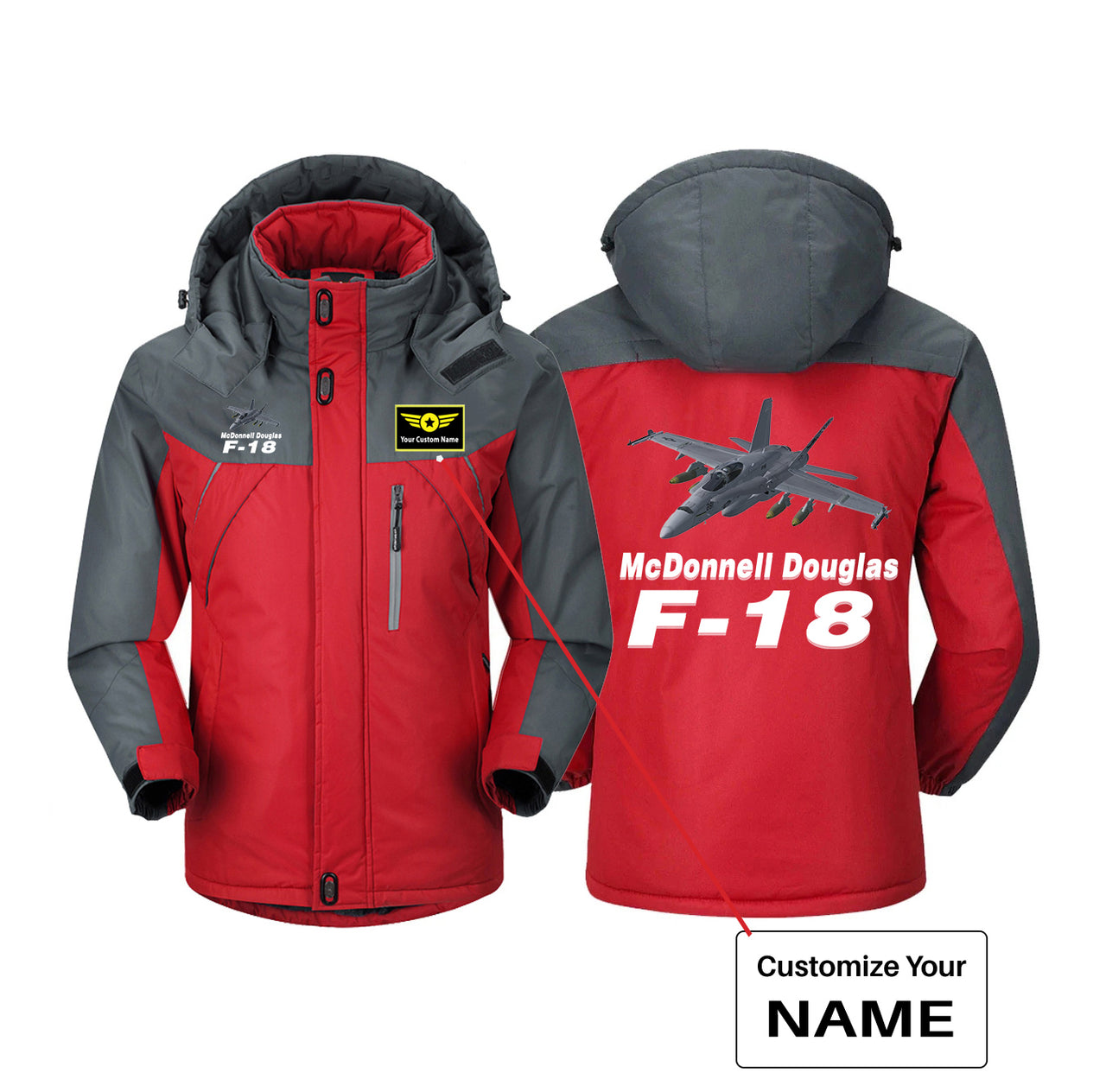 The McDonnell Douglas F18 Designed Thick Winter Jackets
