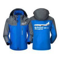 Thumbnail for The McDonnell Douglas MD-11 Designed Thick Winter Jackets