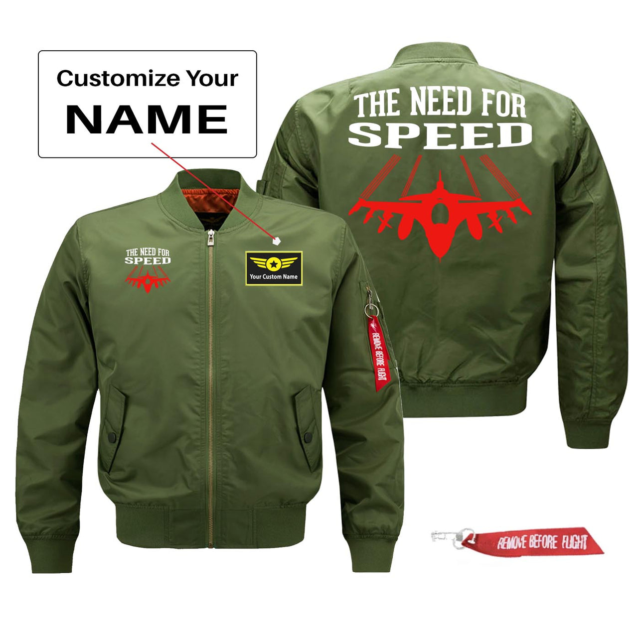 The Need for Speed Designed Pilot Jackets (Customizable)