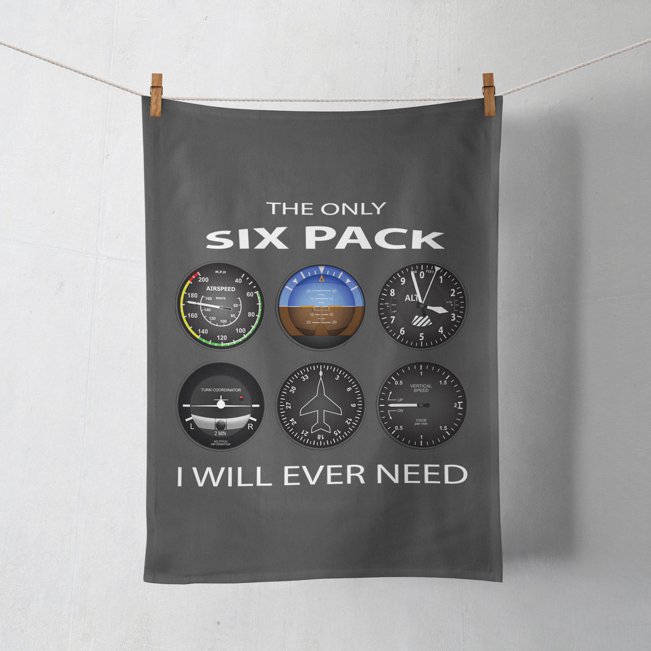 The Only Six Pack I Will Ever Need Designed Towels