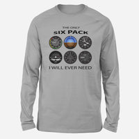 Thumbnail for The Only Six Pack I Will Ever Need Designed Long-Sleeve T-Shirts