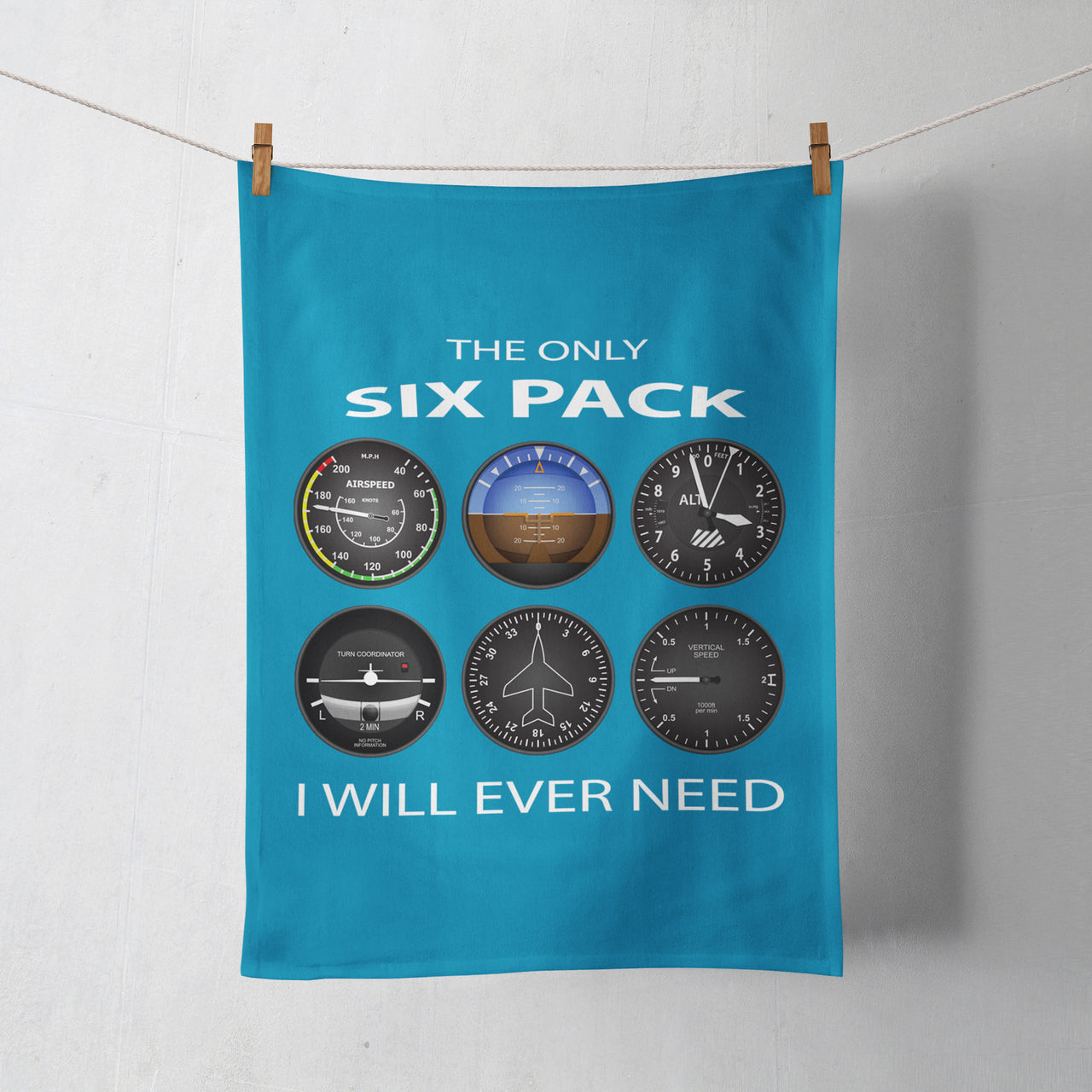 The Only Six Pack I Will Ever Need Designed Towels