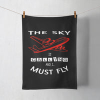 Thumbnail for The Sky is Calling and I Must Fly Designed Towels