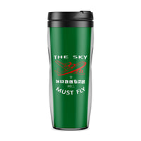 Thumbnail for The Sky is Calling and I Must Fly Designed Travel Mugs