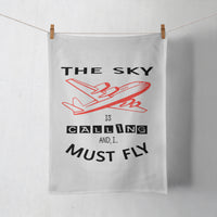 Thumbnail for The Sky is Calling and I Must Fly Designed Towels