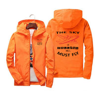 Thumbnail for The Sky is Calling and I Must Fly Designed Windbreaker Jackets