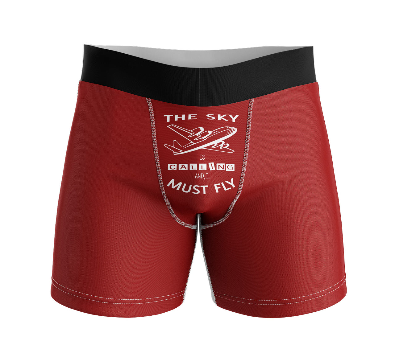 The Sky is Calling and I Must Fly Designed Men Boxers