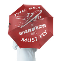 Thumbnail for The Sky is Calling and I Must Fly Designed Umbrella