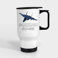 Thumbnail for The Sukhoi SU-35 Designed Travel Mugs (With Holder)