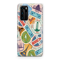 Thumbnail for Travel Icons Designed Huawei Cases