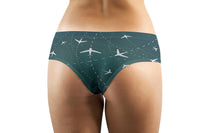 Thumbnail for Travelling with Aircraft (Green) Designed Women Panties & Shorts