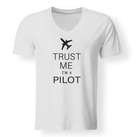 Thumbnail for Trust Me I'm a Pilot 2 Designed V-Neck T-Shirts