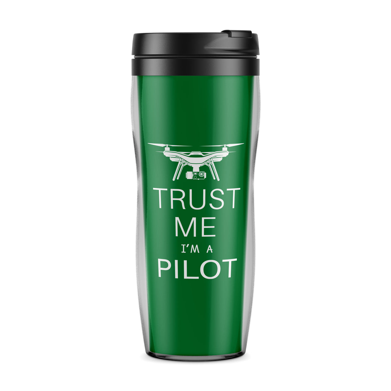 Trust Me I'm a Pilot (Drone) Designed Travel Mugs