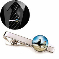 Thumbnail for Turning Right Fighting Falcon F16 Designed Tie Clips