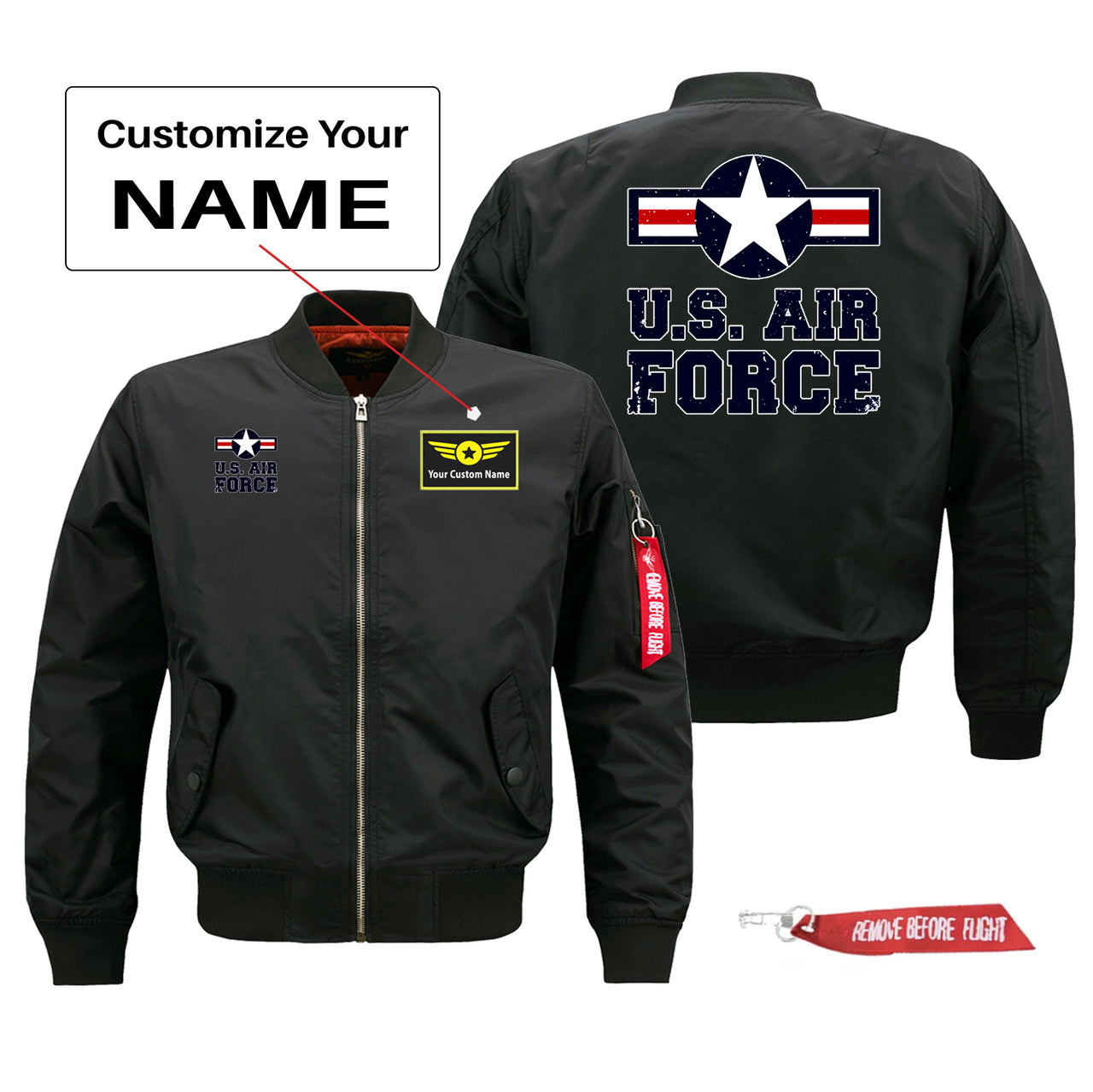 US Air Force Designed Pilot Jackets (Customizable)