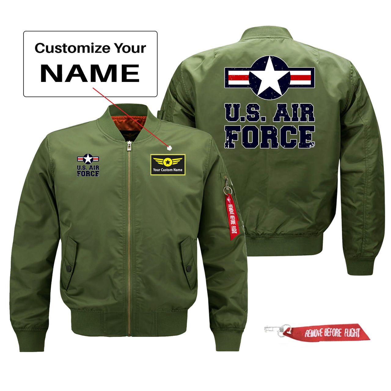 US Air Force Designed Pilot Jackets (Customizable)