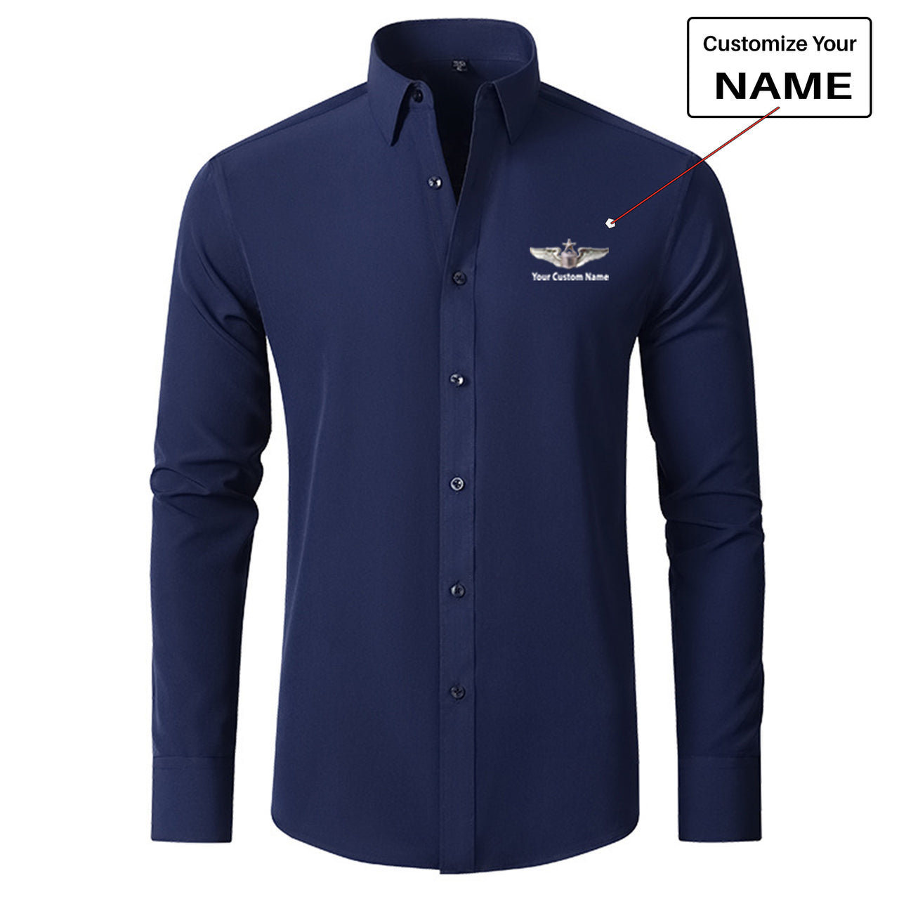 Custom Name "US Air Force & Star" Long Sleeve Shirts