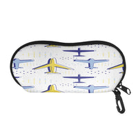 Thumbnail for Very Colourful Airplanes Designed Glasses Bag