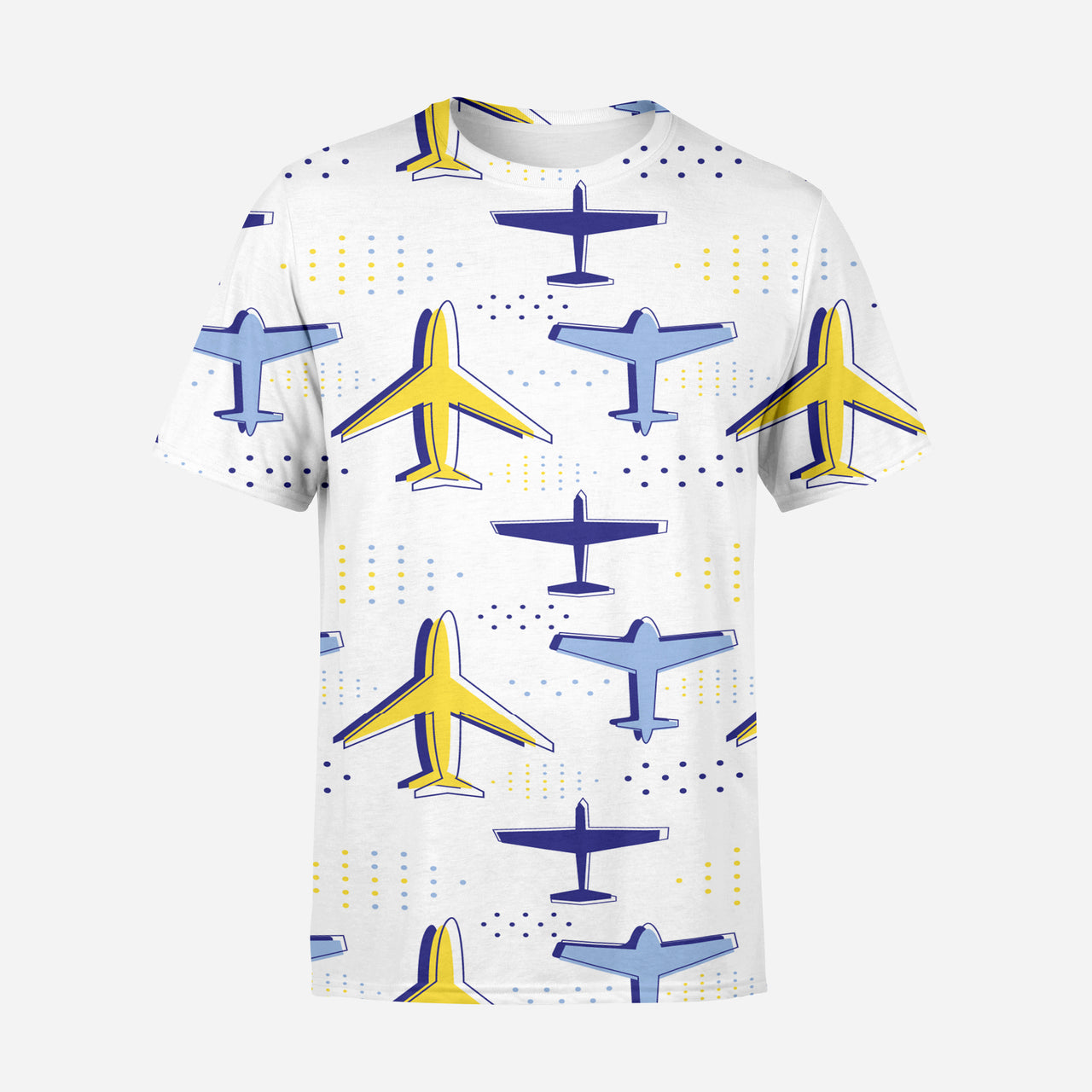 Very Colourful Airplanes Designed 3D T-Shirts