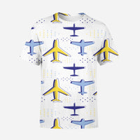 Thumbnail for Very Colourful Airplanes Designed 3D T-Shirts
