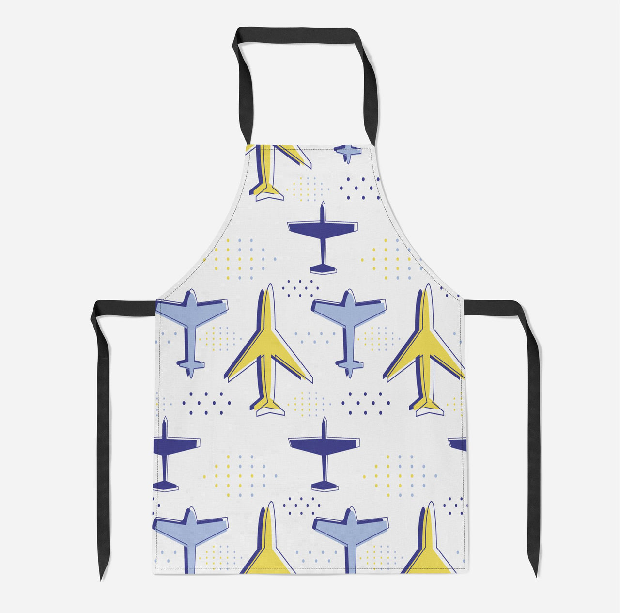 Very Colourful Airplanes Designed Kitchen Aprons