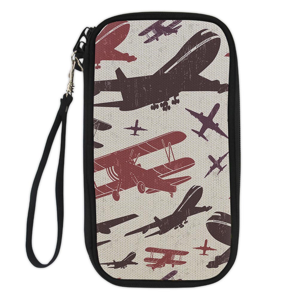 Vintage & Jumbo Airplanes Designed Travel Cases & Wallets