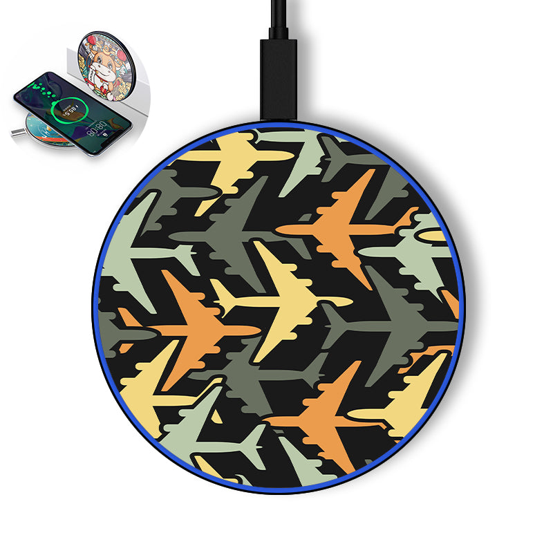 Volume 2 Super Colourful Airplanes Designed Wireless Chargers