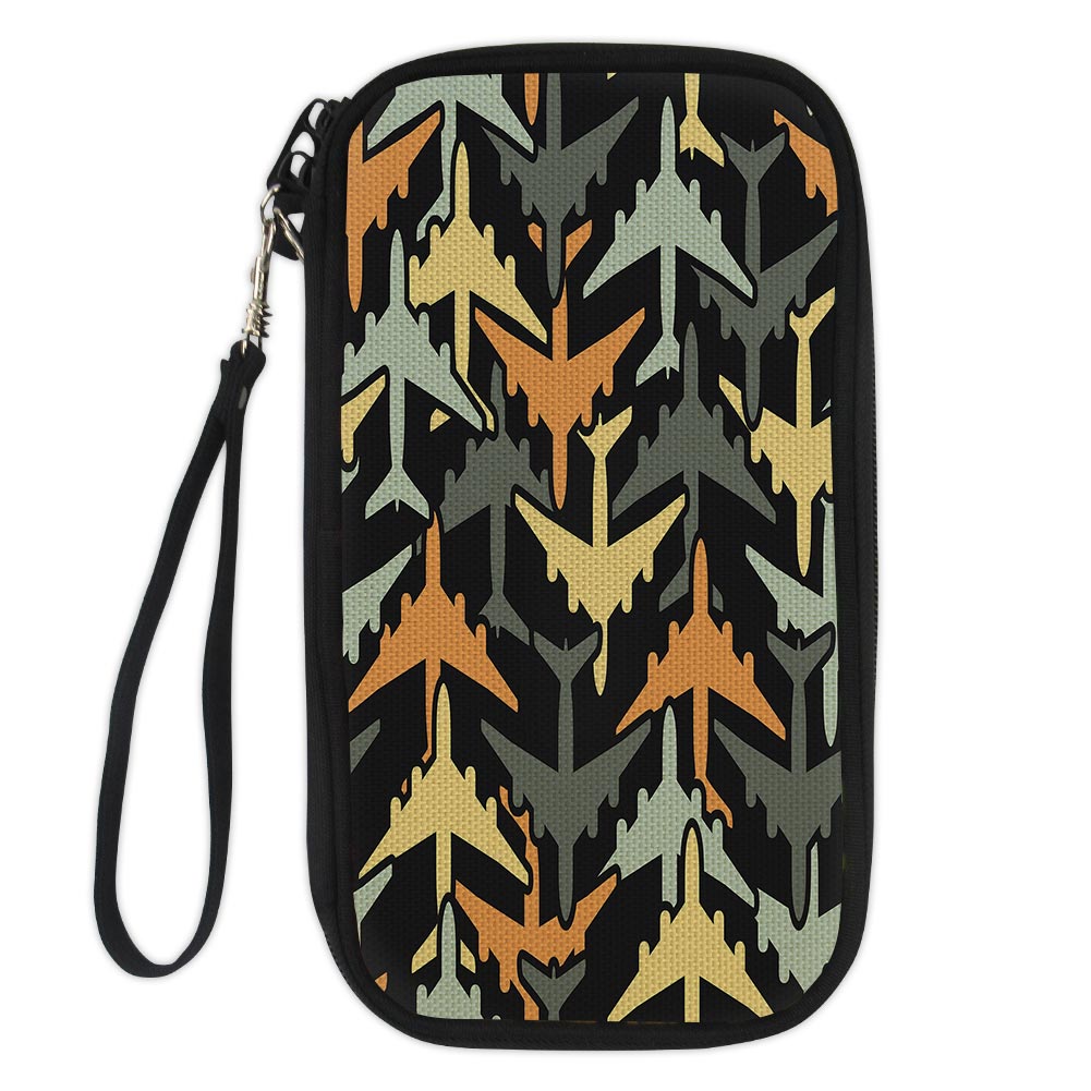 Volume 2 Super Colourful Airplanes Designed Travel Cases & Wallets