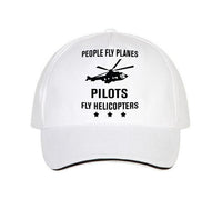 Thumbnail for People Fly Planes Pilots Fly Helicopters Designed Hats Pilot Eyes Store White 