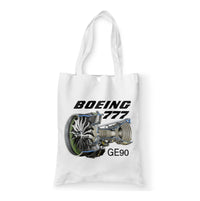 Thumbnail for Boeing 777 & GE90 Engine Designed Tote Bags