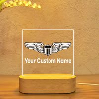Thumbnail for Custom Name (Military Badge ) Designed Night Lamp