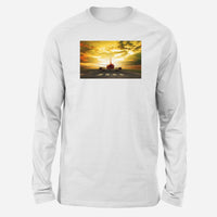 Thumbnail for Ready for Departure Passanger Jet Designed Long-Sleeve T-Shirts