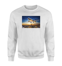 Thumbnail for Super Aircraft over City at Sunset Designed Sweatshirts