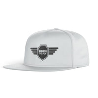 Thumbnail for Born To Fly & Badge Designed Snapback Caps & Hats