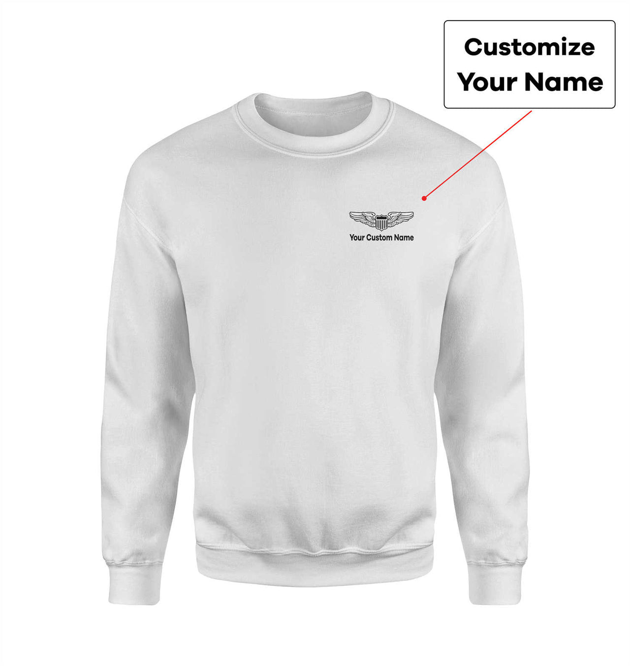 Custom Name (Military Badge) Designed 3D Sweatshirts