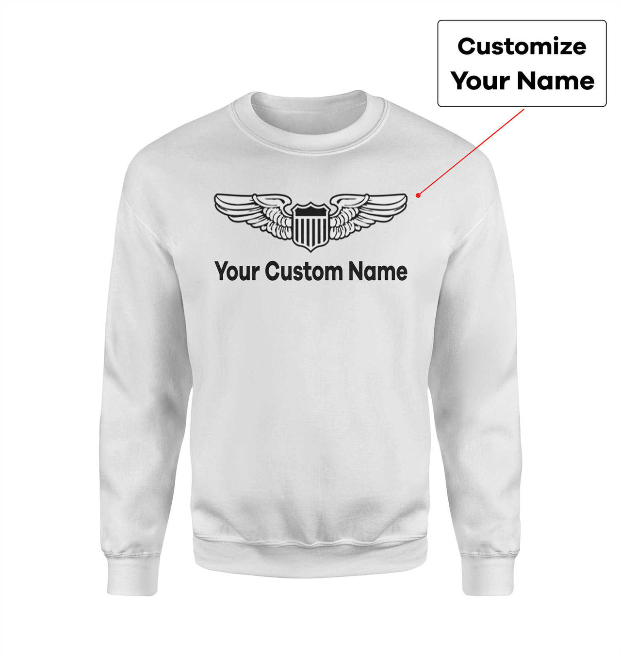 Custom Name & Big Badge (Military Badge) Designed 3D Sweatshirts