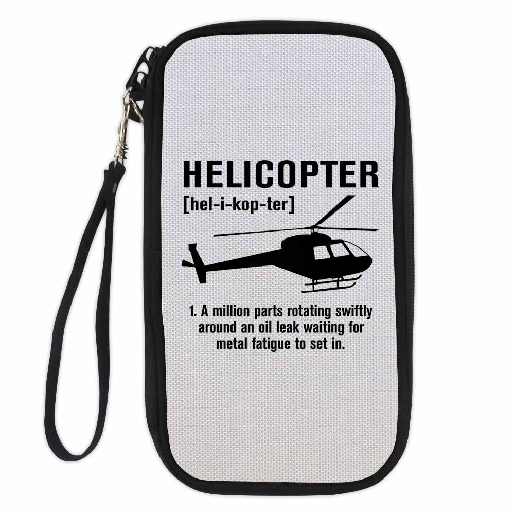 Helicopter [Noun] Designed Travel Cases & Wallets