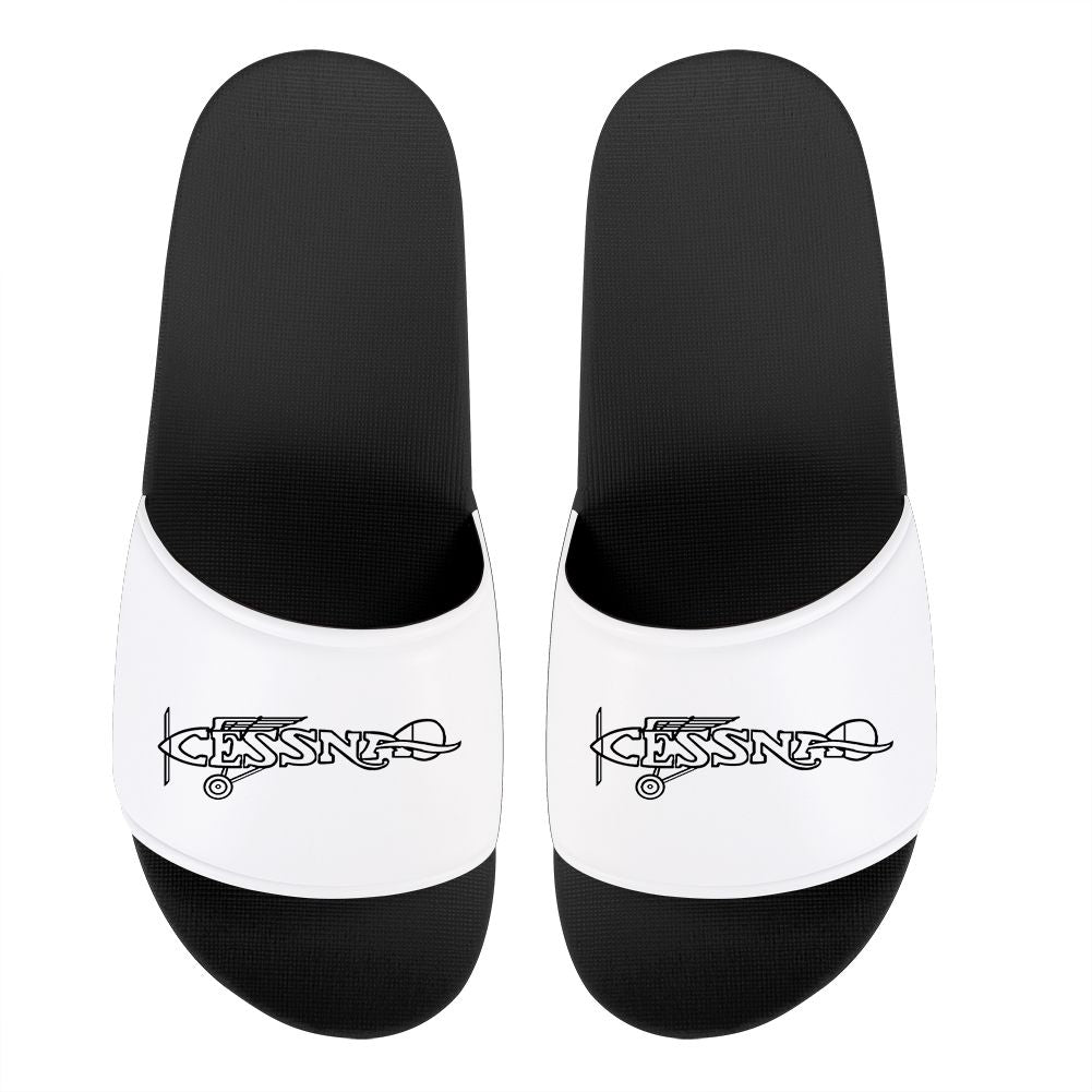 Special Cessna Text Designed Sport Slippers