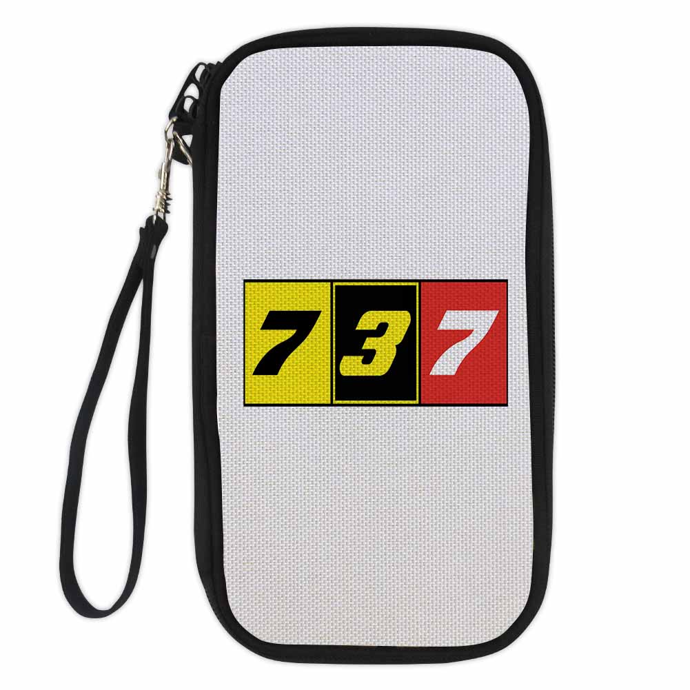 Flat Colourful 737 Designed Travel Cases & Wallets