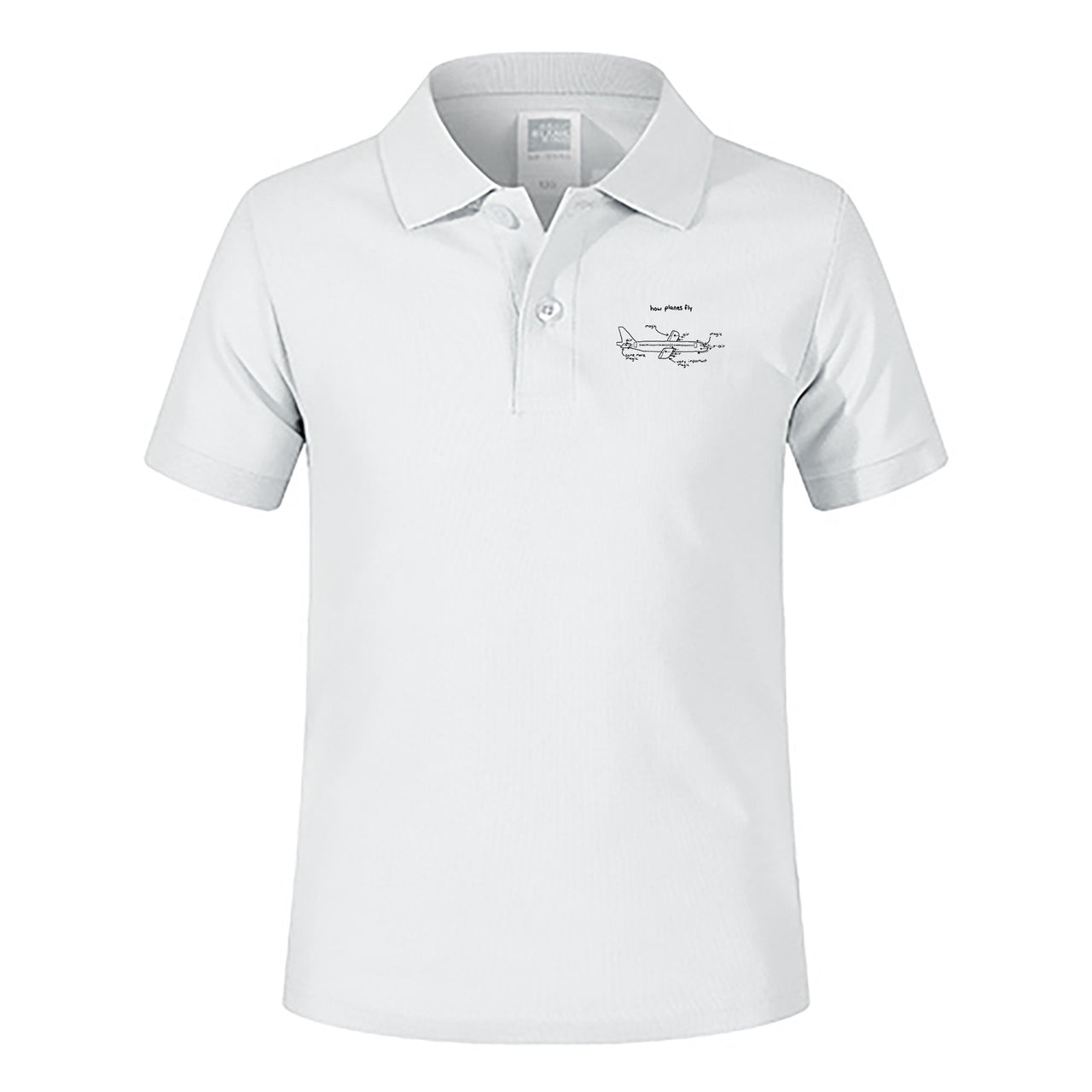 How Planes Fly Designed Children Polo T-Shirts