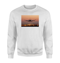 Thumbnail for Landing Boeing 747 During Sunset Designed Sweatshirts